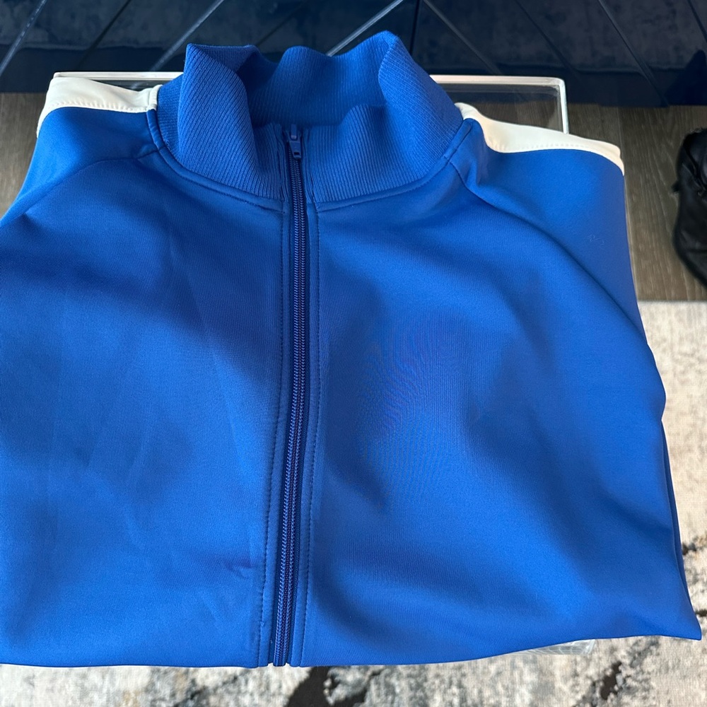 SKIMS Shrunken Track Zip-Up Jacket - Cobalt Blue 3X